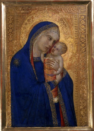 Madonna mit Kind, ca. 1330 von Pietro Lorenzetti